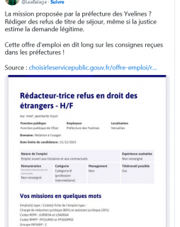 Screenshot 2023-09-17 at 04-27-34 La préfecture des Yvelines cherche un employé spécialisé en « refus en droit des étrangers » et enflamme les réseaux.png